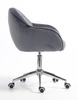HOKER HR2055K GRAFITOWY WELUR CHROMOWANA PODSTAWA