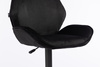 FOTEL HR350W CZARNY WELUR CZARNA PODSTAWA