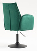FOTEL HR280N BUTELKOWA ZIELEŃ WELUR CZARNA PODSTAWA