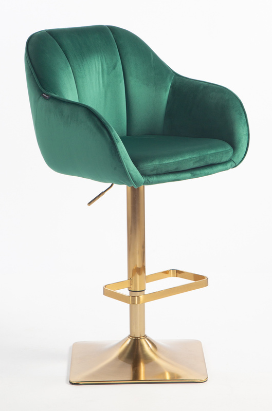 HOKER HR2055KW BUTELKOWA ZIELEŃ WELUR ZŁOTA PODSTAWA