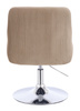 FOTEL HR920N LATTE WELUR CHROMOWANA PODSTAWA