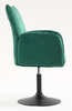 FOTEL HR280N BUTELKOWA ZIELEŃ WELUR CZARNA PODSTAWA