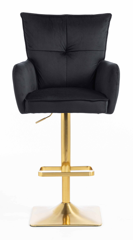 HOKER HR250KW CZARNY WELUR  ZŁOTA PODSTAWA