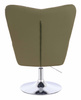 HOKER HR650N KHAKI EKOSKÓRA PREMIUM SOFT CHROMOWANA PODSTAWA