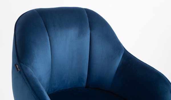 HOKER HR2055KW CIEMNE MORZE WELUR ZŁOTA PODSTAWA