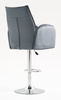 FOTEL HR280W GRAFITOWY WELUR CHROMOWANA PODSTAWA