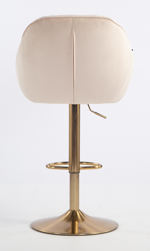 HOKER HR2055W KREMOWY WELUR ZŁOTA PODSTAWA