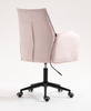 FOTEL HR280K PUDROWY RÓŻ WELUR CZARNA PODSTAWA