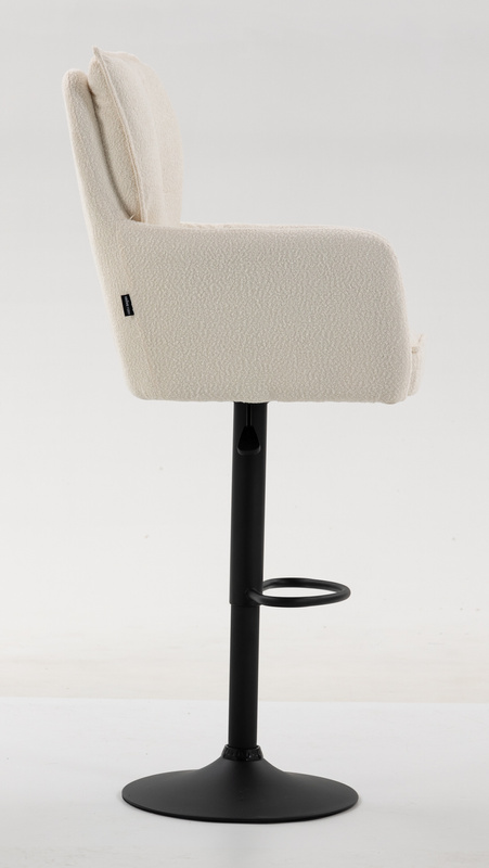 HOKER HR250W KREMOWY BARANEK CZARNA PODSTAWA