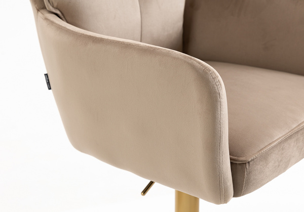 HOKER HR250W LATTE WELUR  ZŁOTA PODSTAWA