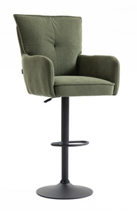 HOKER HR250W ZIELONY SZAŁWIA PREMIUM CORD SZTRUKS CZARNA PODSTAWA