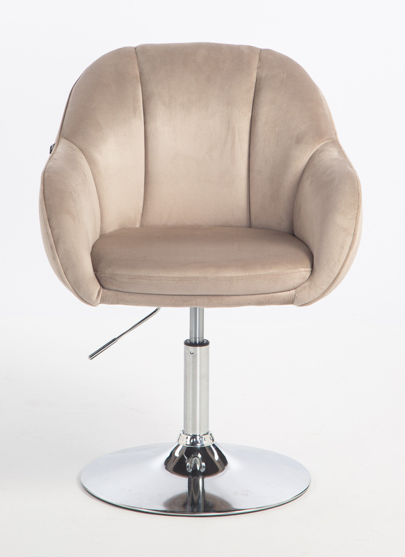 HOKER HR2055N LATTE WELUR CHROMOWANA PODSTAWA