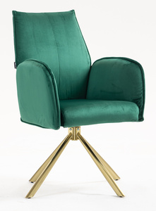 HOKER HR280 BUTELKOWA ZIELEŃ WELUR ZŁOTA PAJĄK