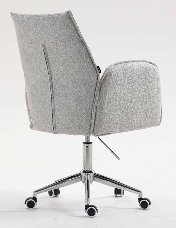 FOTEL HR280K SZARY BARANEK CHROMOWANA PODSTAWA