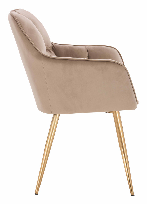 HOKER HR550 CZARNY WELUR ZŁOTE NOGI