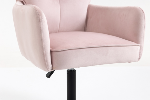 HOKER HR250N PUDROWY RÓŻ WELUR  CZARNA PODSTAWA