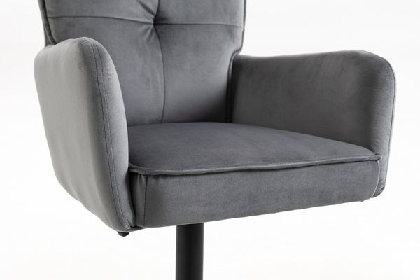 HOKER HR250W GRAFITOWY WELUR CZARNA PODSTAWA