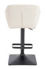 FOTEL HR111KW KREMOWY BARANEK CZARNA PODSTAWA