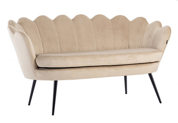 SOFA FREY LATTE CZARNE NOGI