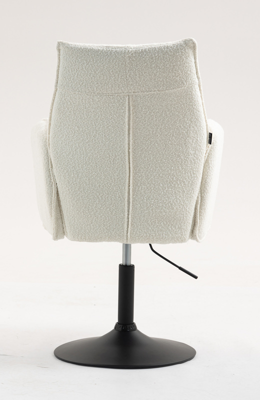 FOTEL HR280N KREMOWY BARANEK CZARNA PODSTAWA