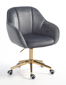 HOKER HR2055K GRAFITOWY WELUR ZŁOTA PODSTAWA