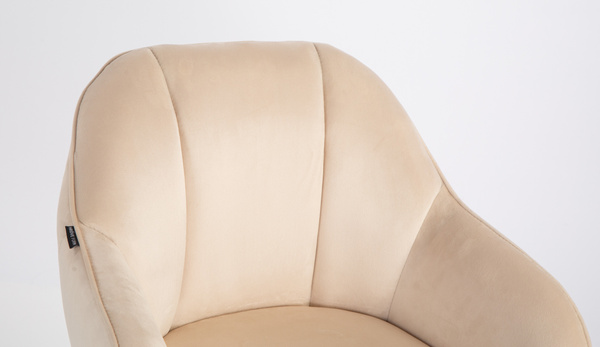 HOKER HR2055N KREMOWY WELUR ZŁOTA PODSTAWA