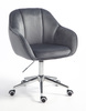 HOKER HR2055K GRAFITOWY WELUR CHROMOWANA PODSTAWA
