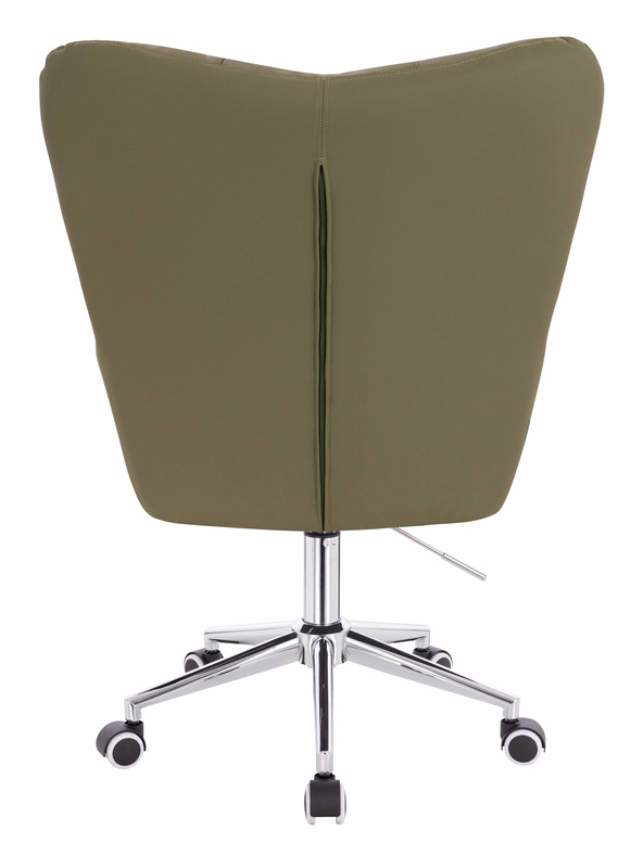 HOKER HR650K KHAKI EKOSKÓRA PREMIUM SOFT CHROMOWANA PODSTAWA