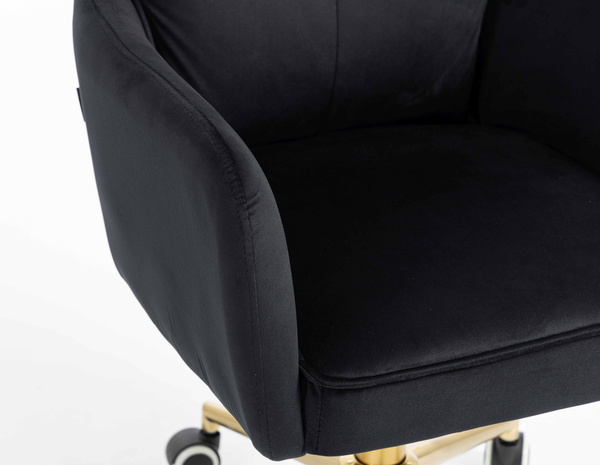 HOKER HR250K CZARNY WELUR  ZŁOTA PODSTAWA