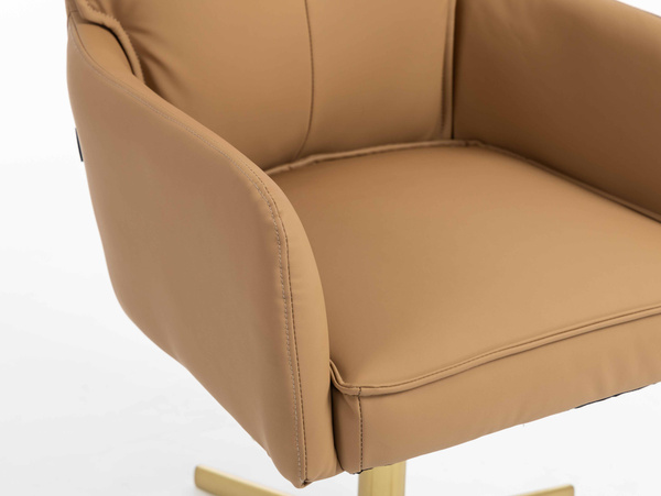 HOKER HR250CROSS KARMELOWY EKOSKÓRA PREMIUM SOFT ZŁOTA PODSTAWA