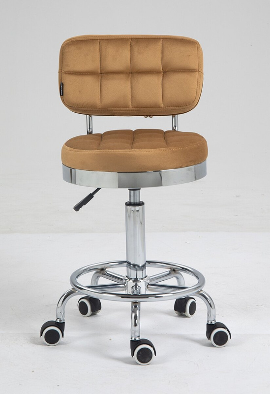 HOKER HR636 MIODOWY WELUR CHROMOWANA PODSTAWA