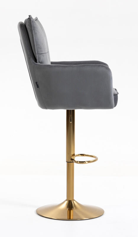 HOKER HR250W GRAFITOWY WELUR  ZŁOTA PODSTAWA