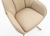 FOTEL HR2055 KREMOWY ZŁOTY PAJĄK