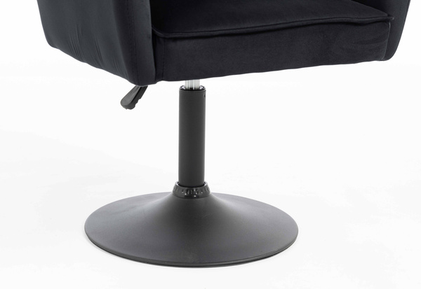 HOKER HR250N CZARNY WELUR  CZARNA PODSTAWA