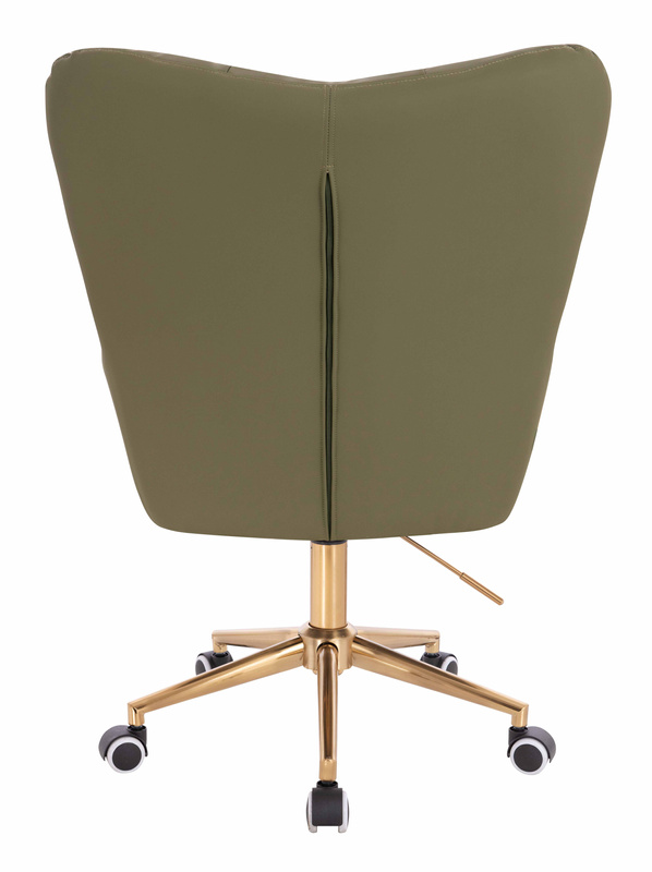 HOKER HR650K KHAKI EKOSKÓRA PREMIUM SOFT ZŁOTA PODSTAWA