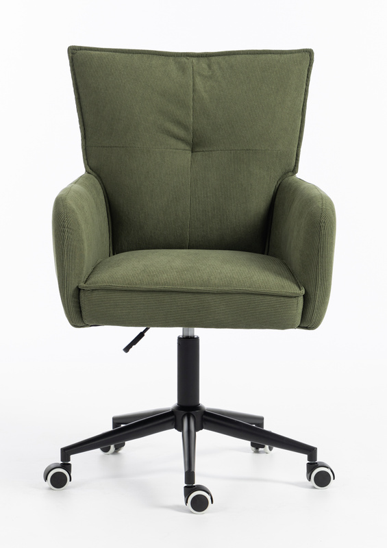 HOKER HR250K ZIELONY SZAŁWIA PREMIUM CORD SZTRUKS CZARNA PODSTAWA