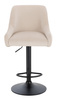 FOTEL HR920W KREMOWY WELUR CZARNA PODSTAWA