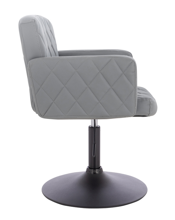 FOTEL HR802N SZARY CZARNA PODSTAWA