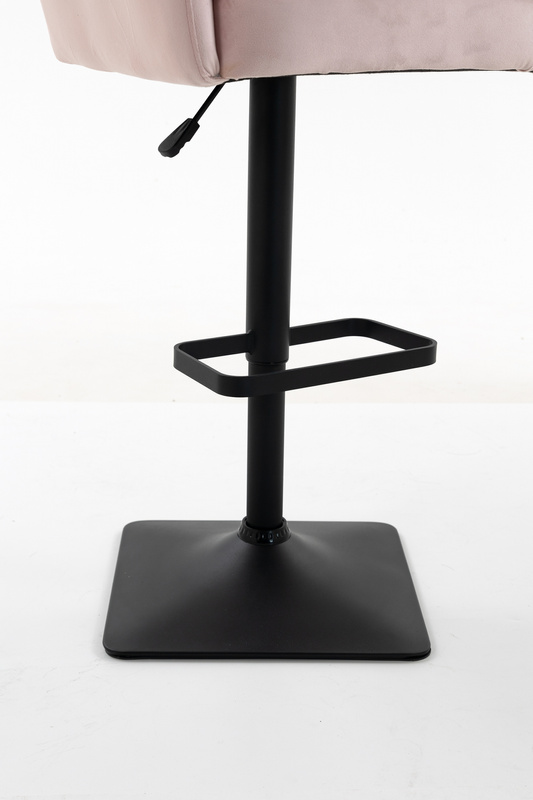 HOKER HR250KW PUDROWY RÓŻ WELUR CZARNA PODSTAWA