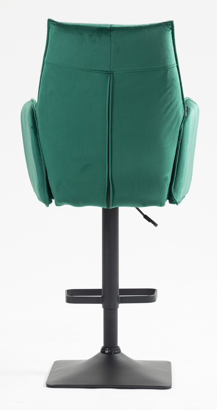 FOTEL HR280KW BUTELKOWA ZIELEŃ WELUR CZARNA PODSTAWA