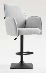 FOTEL HR280KW SZARY BARANEK CZARNA PODSTAWA