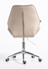 FOTEL HR350K LATTE WELUR CHROMOWANA PODSTAWA