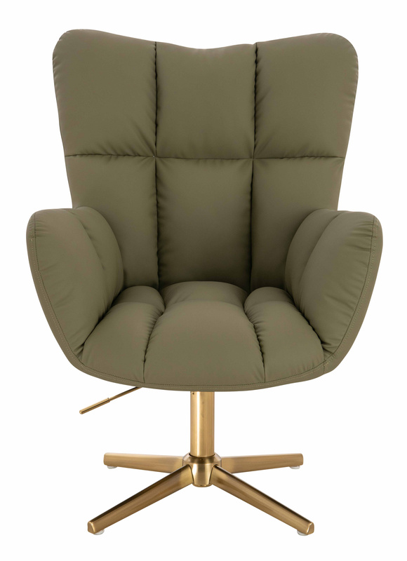 HOKER HR650CROSS KHAKI EKOSKÓRA PREMIUM SOFT ZŁOTA PODSTAWA