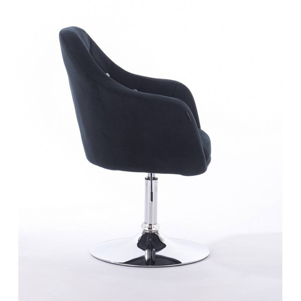 FOTEL HR830 CZARNY WELUR