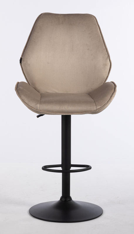 FOTEL HR350W LATTE WELUR CZARNA PODSTAWA