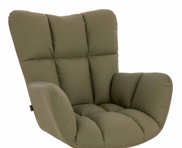 HOKER HR650K KHAKI EKOSKÓRA PREMIUM SOFT ZŁOTA PODSTAWA