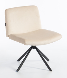 HOKER HR150 PAJĄK KREMOWY WELUR CZARNA PODSTAWA