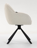 FOTEL HR2055 KREMOWY BARANEK CZARNY PAJĄK