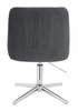 FOTEL HR920CROSS GRAFITOWY WELUR CHROMOWANA PODSTAWA